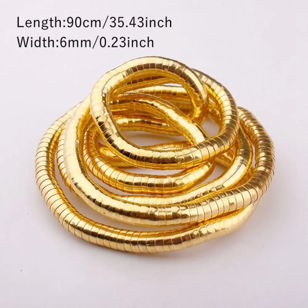 New Alloy Bendable Snake Necklace Gold Color Silver Color Flexible Choker Punk Jewelry Accessories Bracelet