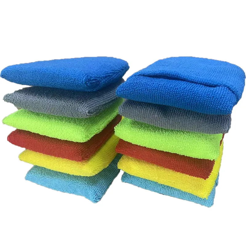 10PCS Waxing Soft Microfiber Car Wax Applicator Mitts Polishing Sponge Wax  Foam Applicator Pad for Car Cleaning Auto Detailing