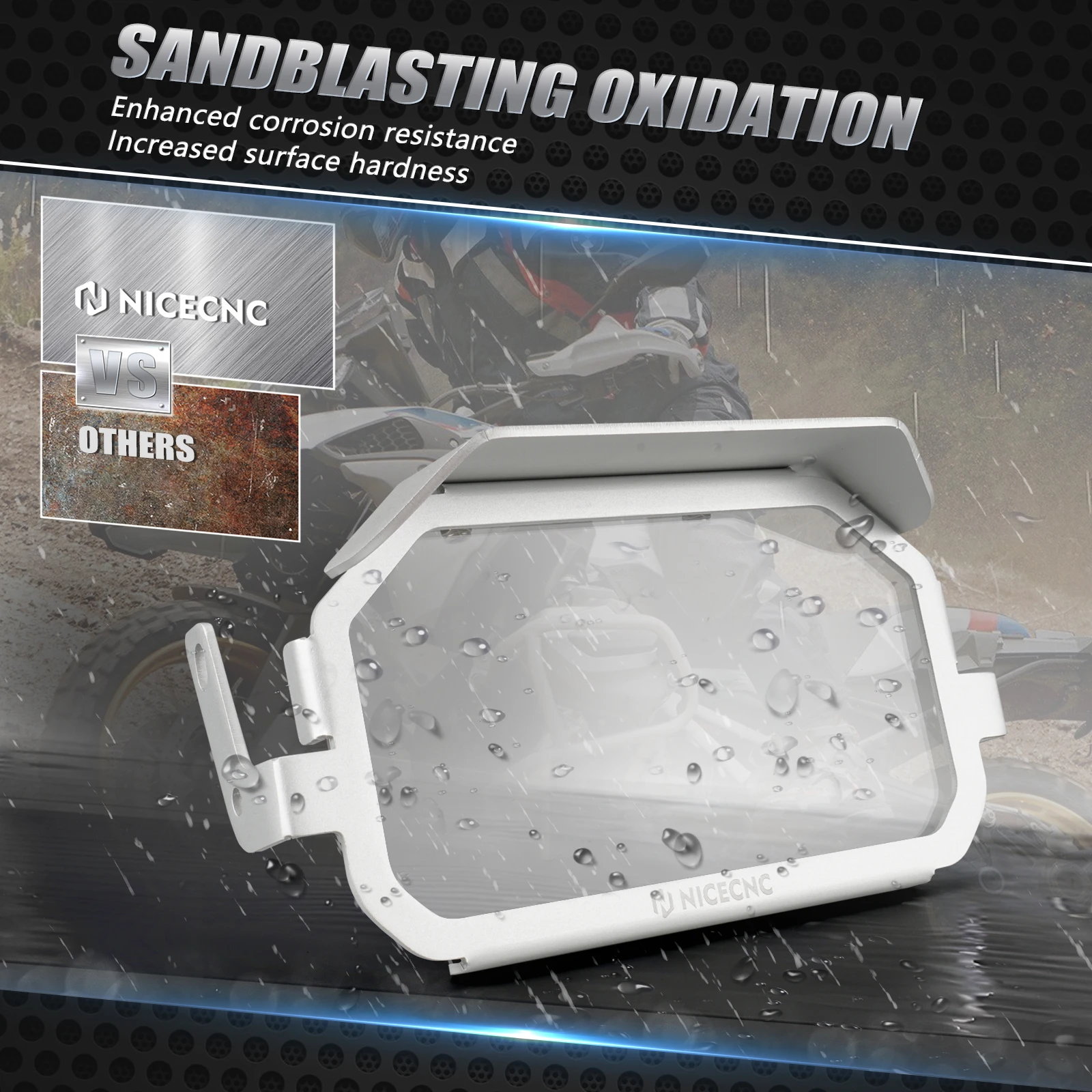 Für BMW R 1250GS R1250GS Adventure 2018–2023, Display-Anti-Diebstahl-Rahmen, Bildschirmschutz, R 1200 GS 2016–2018, R1200 GSA 13–2018 – Detail 15