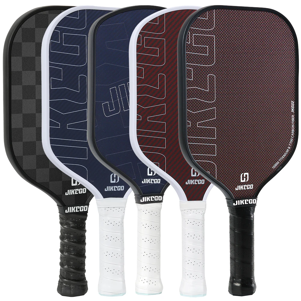 Pickleball paddle raw carbon fiber kevlar titanium 3K 12K 18K RCF CFS pickle balls 16MM 13MM elongated hybrid foam edge