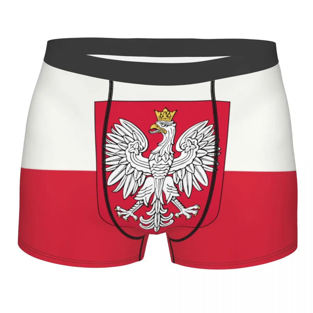 KingdomOfPolandFlagUnderwearMaleSexyPrintPolskaCoatOfArms