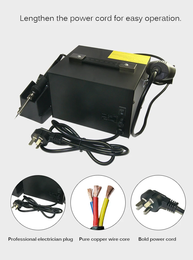 SAIKE 852D++ Rework Station Electricity Soldering Iron Adjustable Constant Temperature 2In1 Rework Soldering Heat Gun