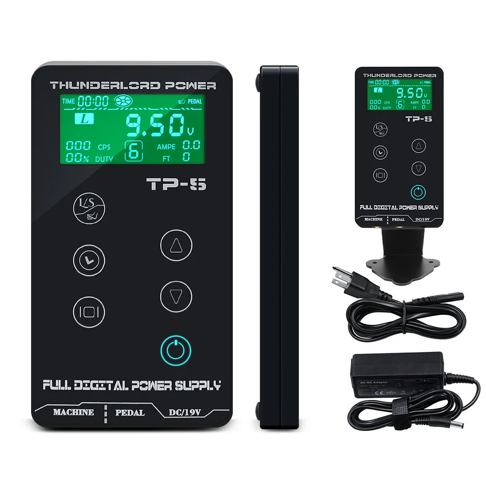 Professional Thunder TP-5 Digital Tattoo Power Supply LCD Touch
