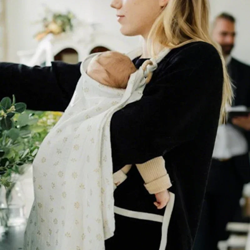 Cotton Breastfeeding Cover Mother Outing Nursing Covers Adjustable Privacy Baby Feeding Breastfeeding Apron Stroller Blanket breastfeeding cover nursing towel