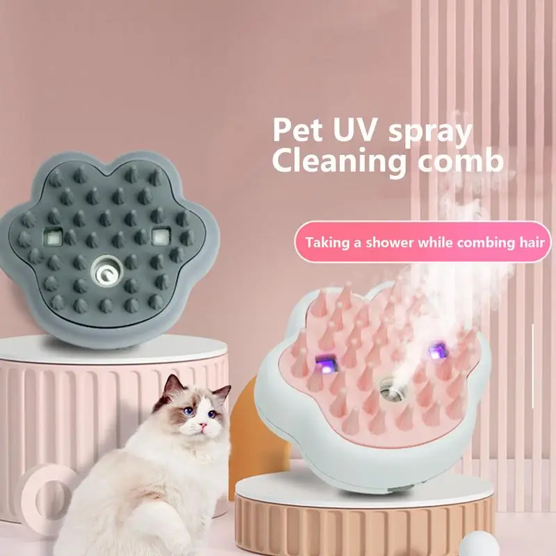 New Cat Steam Brush Comb Cat Massage Comb Large And Medium Dog Comb Removes Loose Cat Hair Relieves Fatigue For Body Relax