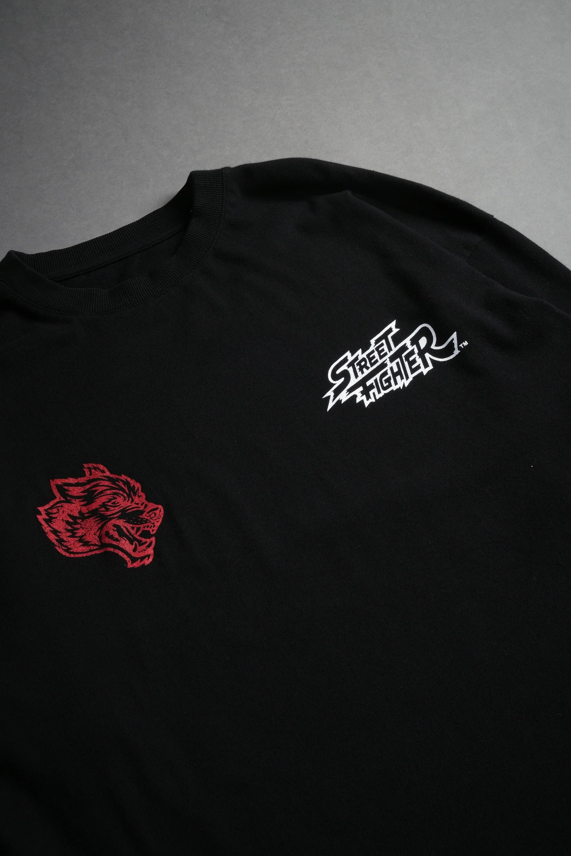 WOLVES CLUB STABILITY "PREMIUM" OVERSIZED TEE IN BLACK Summer Men's and Women's T-shirt Fashion Loose Printed Tops