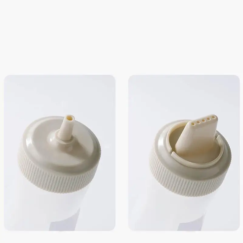 Condiment Squeeze Bottles 350ml Salad Dressing Dispenser Bottle Condiment Squeeze Bottle With Lid and Scale for Ketchup Salad