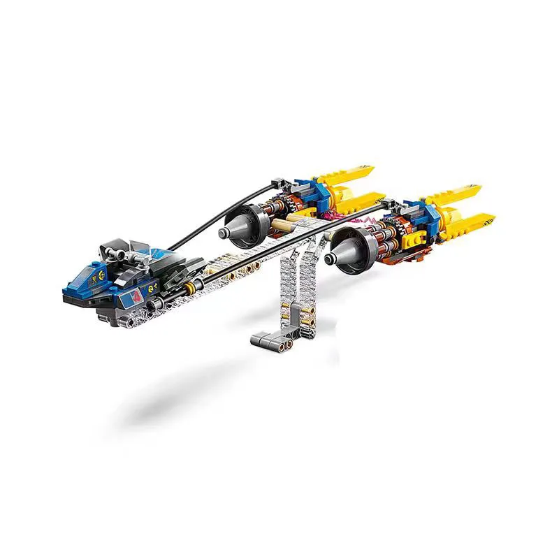 Anakin&rsquo;s Podracer set Building Blocks Movies and Game Spacecraft Assemble Brick Model For Kids Birthday Gifts building block toys building toy set
