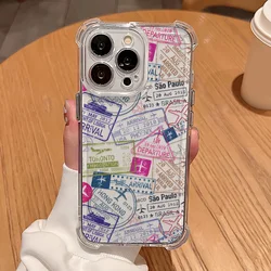 Stylish Anti-Fall Airbag Phone Case with Fashion Labels Design for Reno12 Pro 5G (TMSJ-S302050711a2)