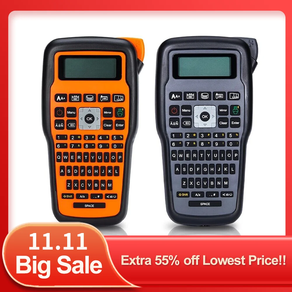 Industrial Label Maker Printer with QWERTY Keyboard & Symbol Functionality