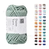 38m/100g 4mm Round Stranded Yarn Hollow Rope Pearl Cotton Yarn,Handmade DIY Material Rope Polyester Dyed Crochet Thread 40 Yards 1