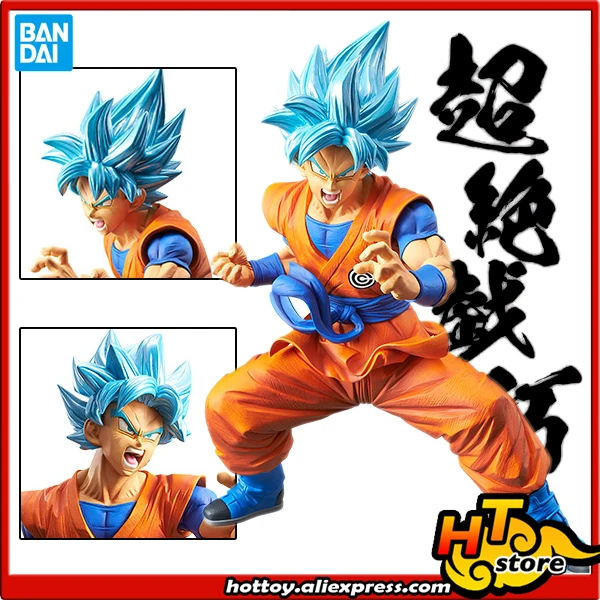

Коллекция 100% оригинальных фигурок BANDAI Spirit Chouzetsu Gikou Vol.1, Сон Гоку Супер сайян Бог СС из «дракона жемчуга Супер»