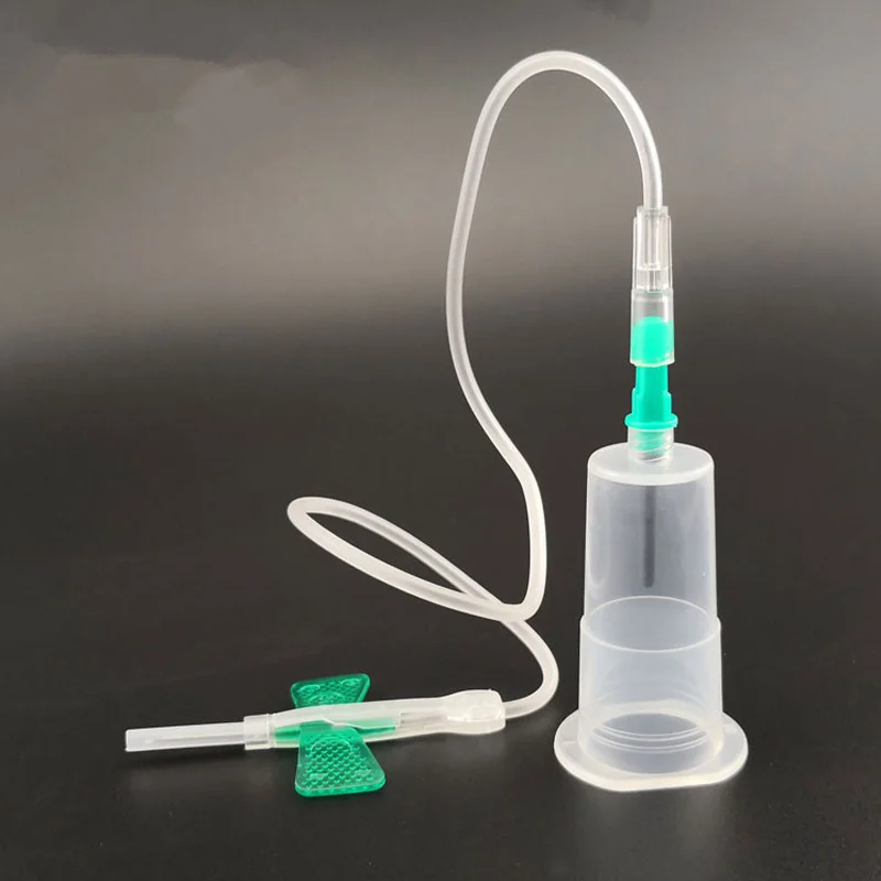 Butterfly Needles 50pcs + Plastic Holder 50pcs Disposable Safety Vacuum Blood Collection Set Pet Medical Scalp Vein Set disposable scalp needle disposable blood collection tube holder