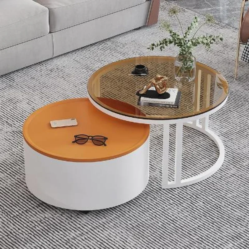 

Combination Nordic Coffee Tables Center Sectional Sofa Bed Side Table Living Room Muebles Round Modern Table Basse Room Decor