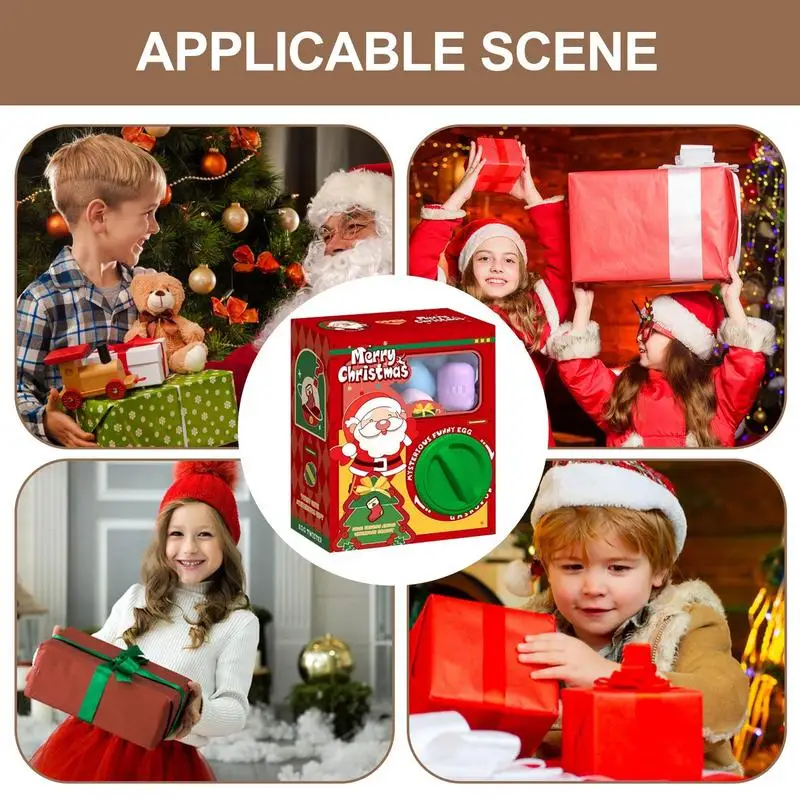 Christmas Kids Christmas Surprise Twister Gift Mini Automatic Twister Christmas Chick Egg Twister Toy Grabber Mini Vend Machine