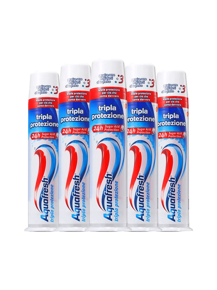 

New Cool Mint Whitening Vertial Press Toothpaste Deep Cleaning And Tartar Removal Toothpaste Fresh Breath Pressing Dental Care