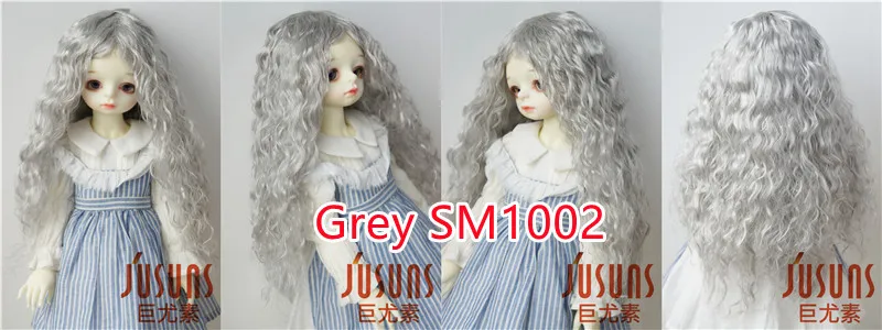 Jusuns Doll Wig JD022 3-4inch 6-7inch 7-8inch 8-9inch 1/6 1/4 1/3 Long Soft Beauty Fish Wave Synthetic Mohair BJD Hair