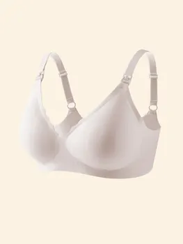 New Traceless Women's Comfortable and Breathable Ultra Thin Breastfeeding Bra Detachable Breastfeeding Bra