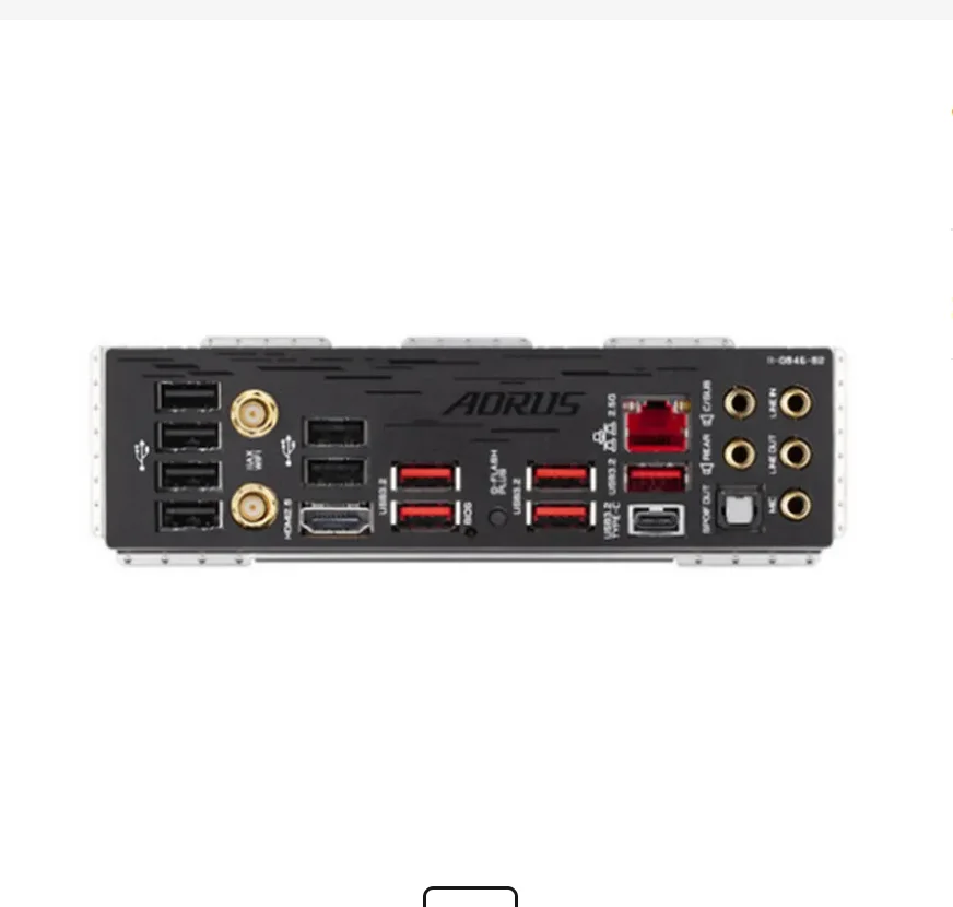 Staffa Originale Io I/O Shield Piastra Posteriore Piastra Posteriore Blende Per Gigabyte B550 Aorus Master