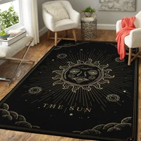 Tarot Moon Sun Carpet for Living Room Home Decoration Sofa Table Large Area Rugs Bedroom Bedside Floor Mat Witch Gothic Carpet 1