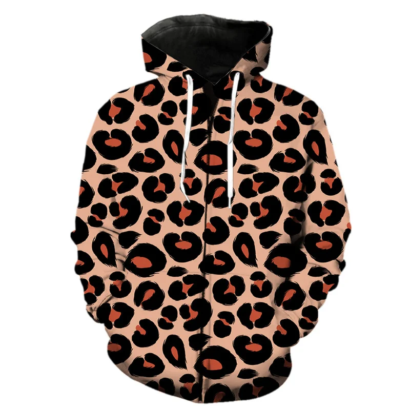 thumbnail image 1 of Sudadera con capucha y estampado 3D de leopardo para hombre, sudadera con cremallera y estampado de piel de animal estilo Harajuku, sudaderas de manga larga a la moda para la calle, 1 of 5