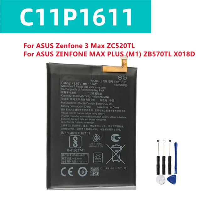 Batteria Ricambio Asus Zenfone Max Plus - Foto 11