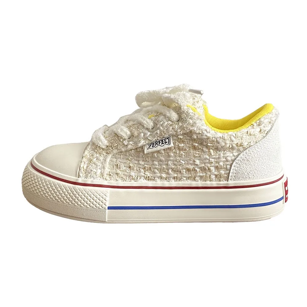 2024 Spring Instagram Trendy Women Canvas Shoes Comfortable/Breathable Women Sports Shoes Fashion Checkered Women Shoes 24-176