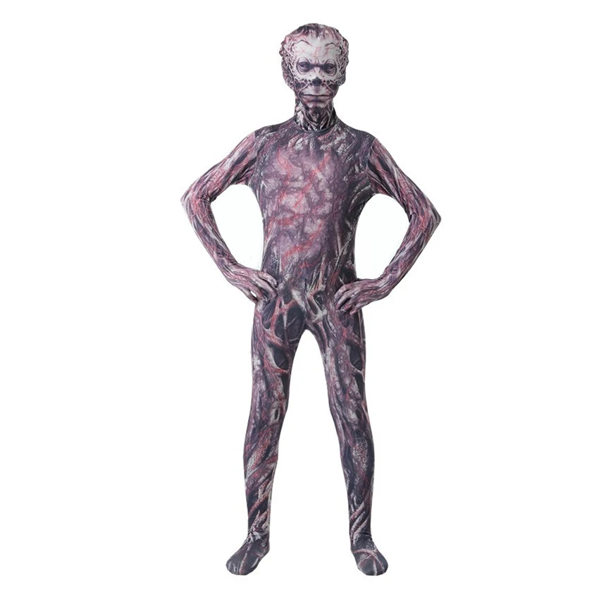 thumbnail image 1 of Scary Stranger Things Vecna Cosplay Anime Ropa Halloween Costumes for Kids Zentai Fantasy Mask Jumpsuits Disguise Suit Dress, 1 of 5