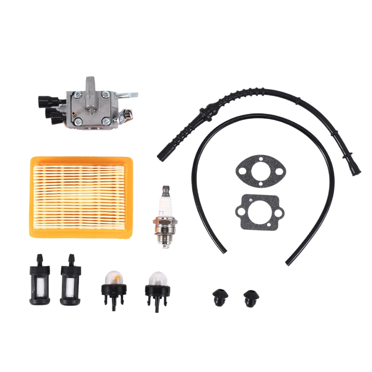Carburetor air filter bulb fuel repower kit fit for Stihl FS120 FS200 FS250 FS300 FS350 FR450 string trimmer