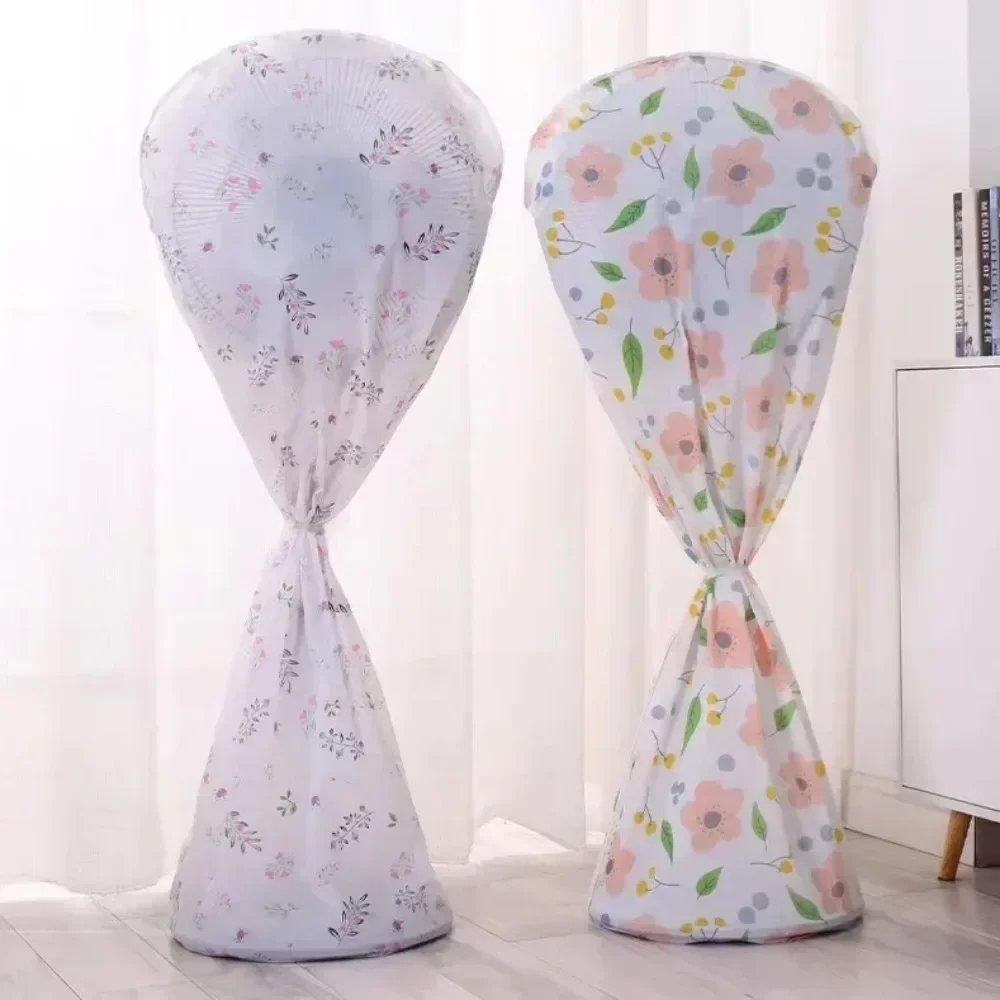 Two Style Washable Fan Sleeve Waterproof Dustproof Protective Standing Round Electric Cover for Pedestal Stand Fan Floor Fan