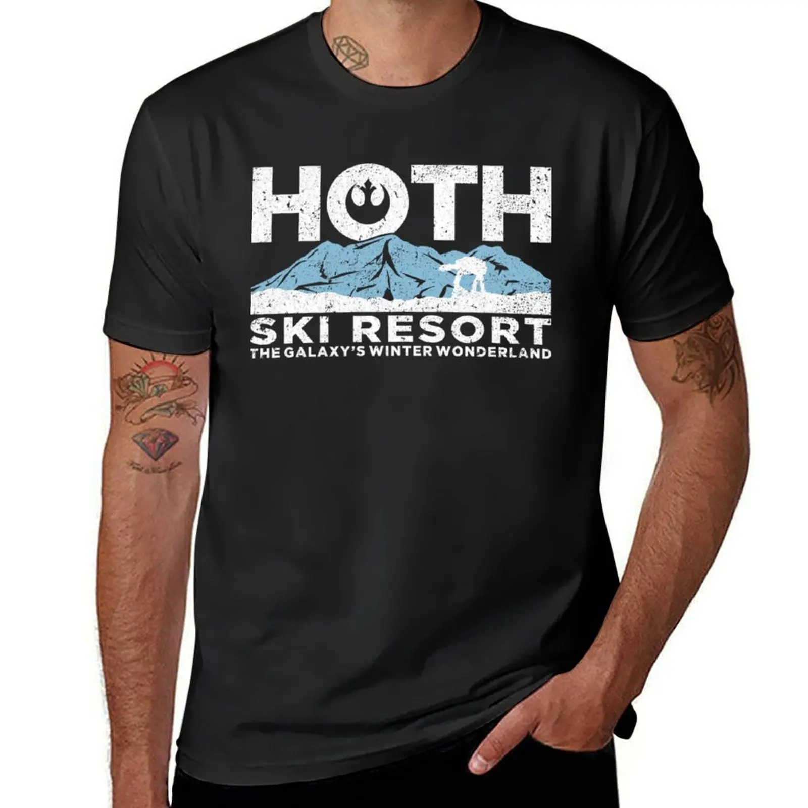

Hoth Ski Resort T-Shirt sports fans oversizeds mens champion t shirts