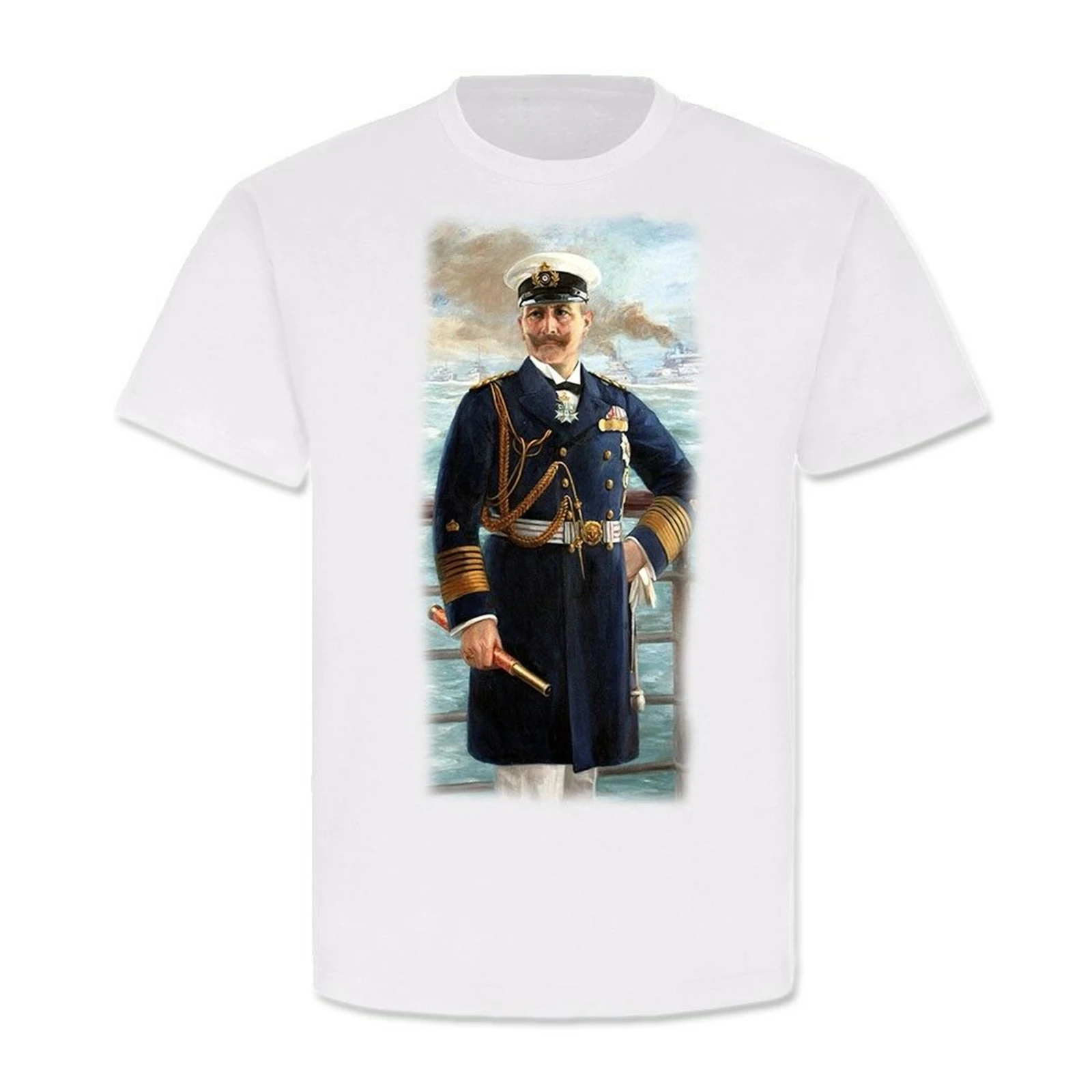 

Kaiser Wilhelm II Als Großadmiral 1913 Marine Willi König Preußen T-Shirt Men's 100% Cotton Casual T-shirts Loose Top Size S-3XL
