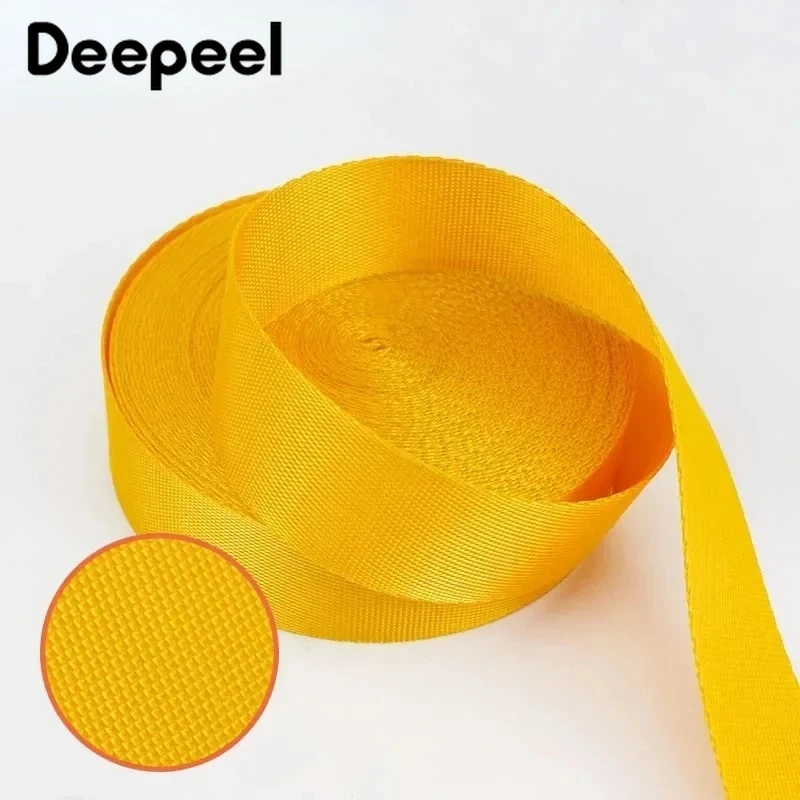 5M 20-50mm 나일론 웨빙 스트랩 가방용 리본 밴드 벨트 슬링 개 목걸이 의류 장식 바이어스 바인딩 DIY 바느질 액세서리