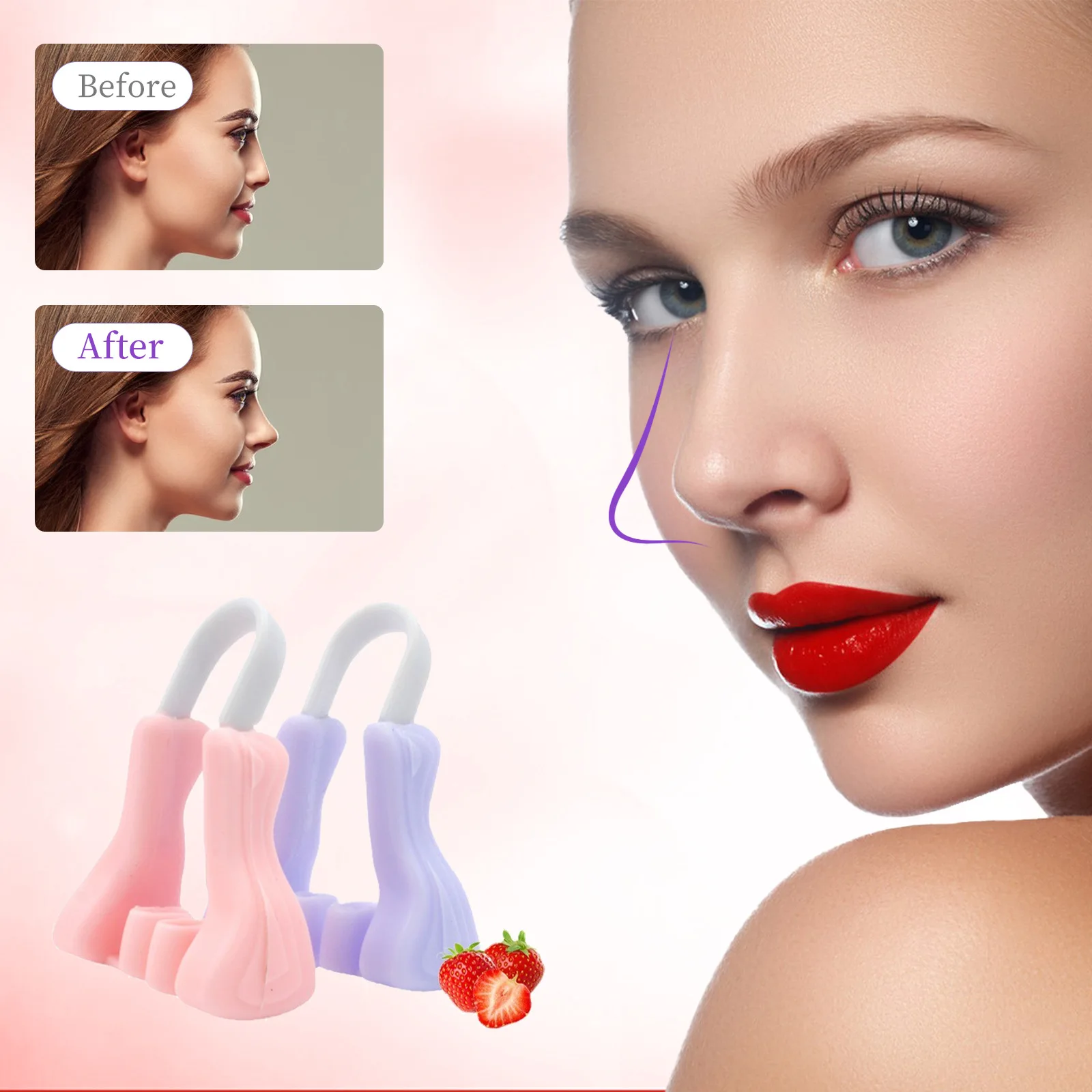 Fnaekier Nose Shaper | Nose Shrinker Corrector | Reusable Soft