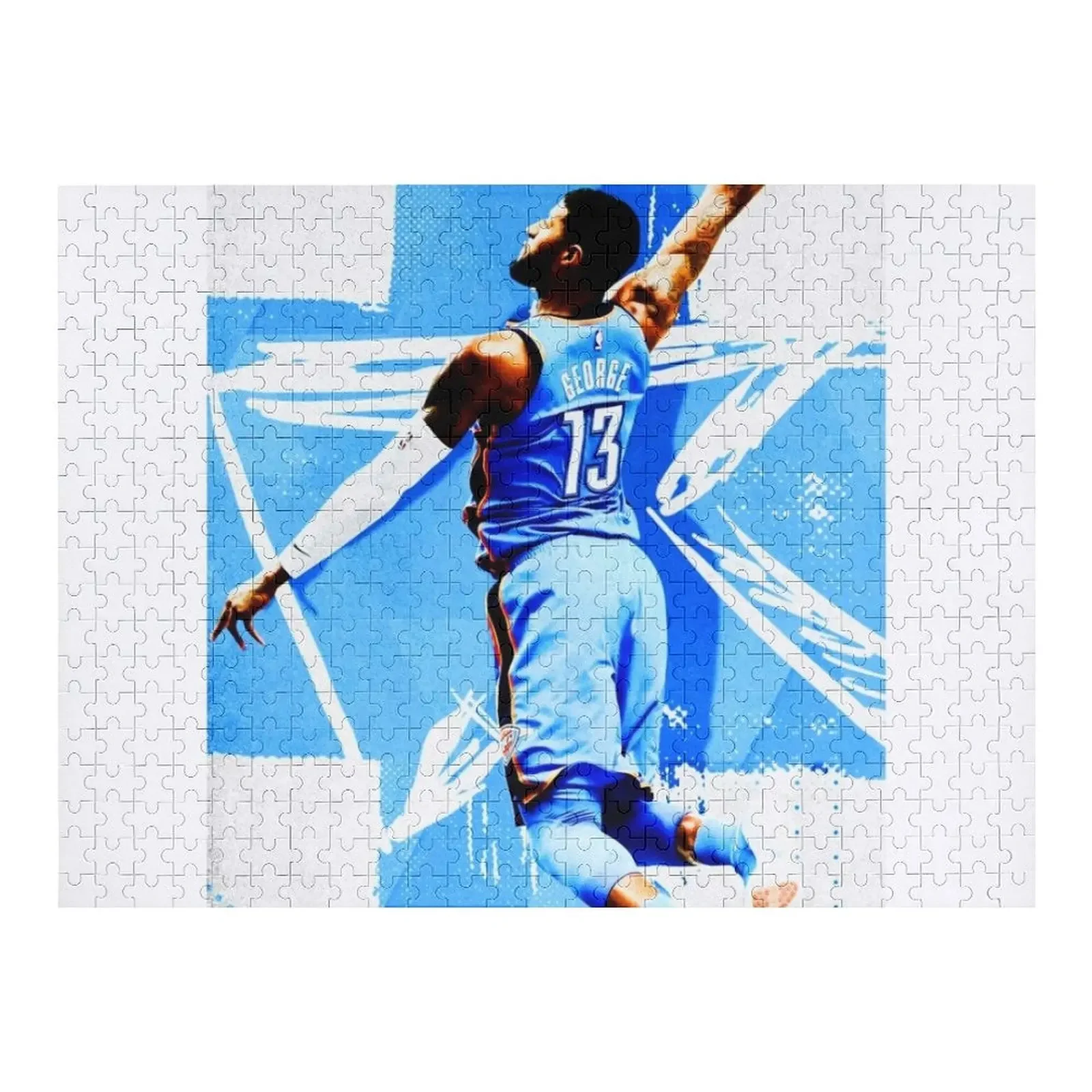 Paul George Basketball Jigsaw Puzzle Personalized Wooden Name Customizable Child Gift Personalized Baby Object Puzzle