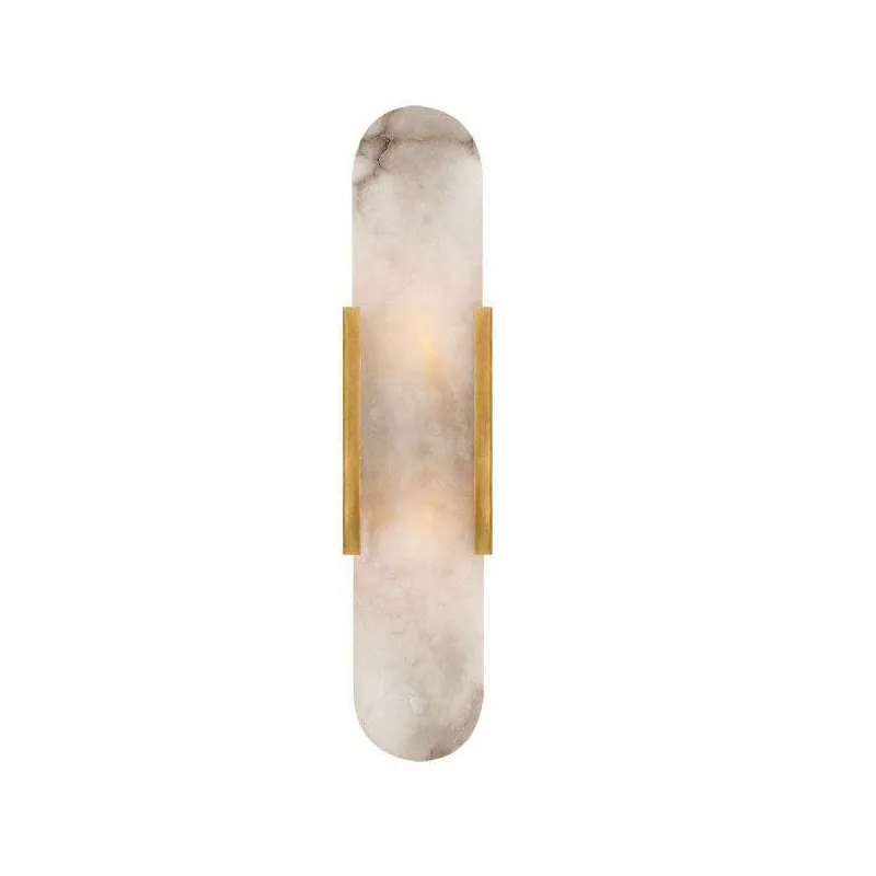 

Modern simple post-modern creative natural marble living room wall lamp hardware bedside bedroom study designer wall lamp