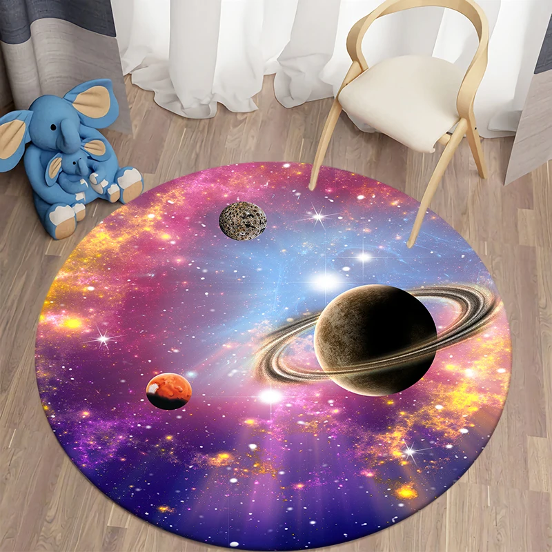 

LOUSIDREAM 3D round carpet for living room floor mat anime rug area carpet for children's room kitchen bedroom carpet pet rug