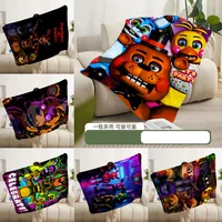 Printed Blanket Picnic Blanket Anime F-Five Nights At FreddyS Warm Blanket Soft and Comfortable Home Travel Birthday Gift 1