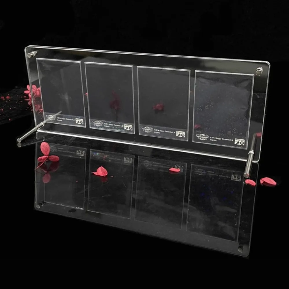 Display Stand Polaroid Picture Frame Can Be Put More than Collection Card  Acrylic Transparent Brick Not Include Cards