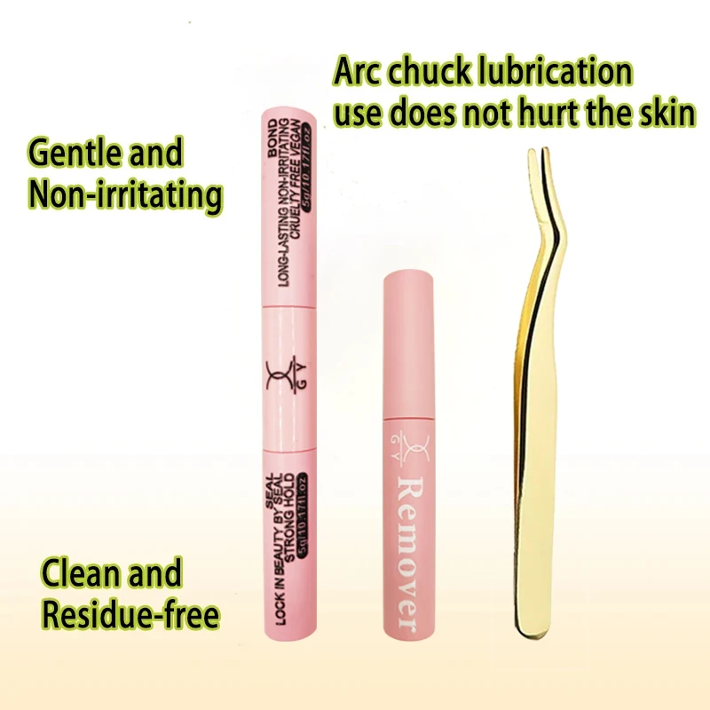 

Lash Bunches Bond and Seal Eyelash Glue Remover Applicator Lash Clusters Eyelash Extensions Complete Kit DIY Makeup Set