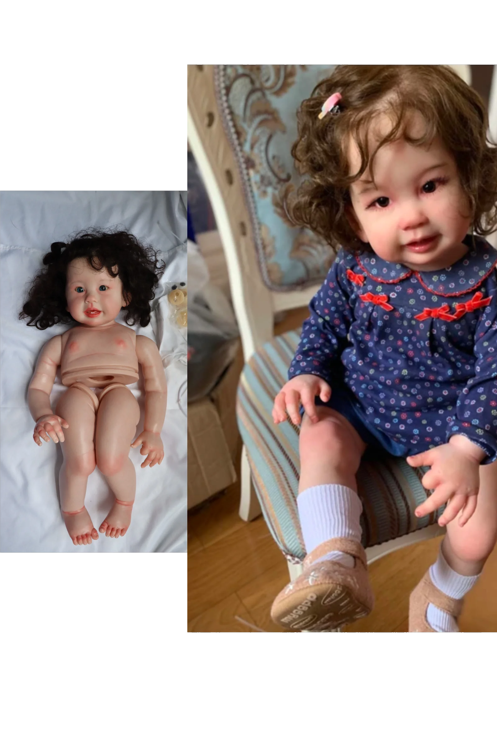 Teegan 28‘’WIth Hand-Rooted Hair Bebe Reborn Doll By FBBD High Quality Artist Doll Unassembled Kit Dolls For Children teegan 28‘’with hand rooted hair bebe reborn doll by fbbd high quality artist doll unassembled kit dolls for children