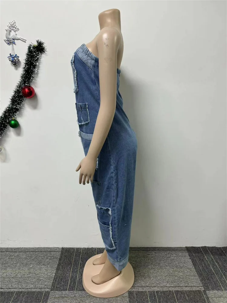 Wmstar Women's Jumpsuits One Piece Outfits Solid Casual Off Shoulder Summer Sexy Playsuits Overalls Wholesale Dropshipping 2024