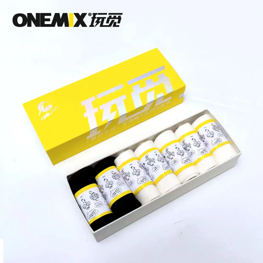 Onemix Sneakers Socks Women Pure Cotton Barefoot Socks 7 Pairs / Lot 7 Days For Running Jogging On Random Color Week