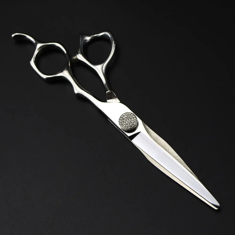 전문 JP440c 강철 6 ''베어링 가위 보석 머리 가위 이발 숱이 적은 이발사 절단 가위 미용 가위