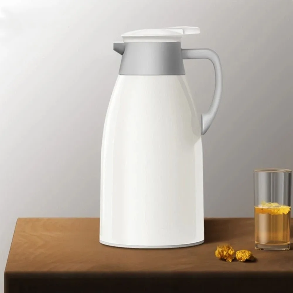 Long Term Insulation 1300/1900ML Insulation Kettle Glass Inner Leakproof Hot Water Jug Large Capacity Vacuum Flask Office