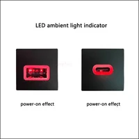NEW Red LED Car USB Charger PD Quick Charge Phone Charging Adapter Outlet Button For VW Golf 6 MK6 Jetta 5 Scirocco 2006 - 2012 - Image 3
