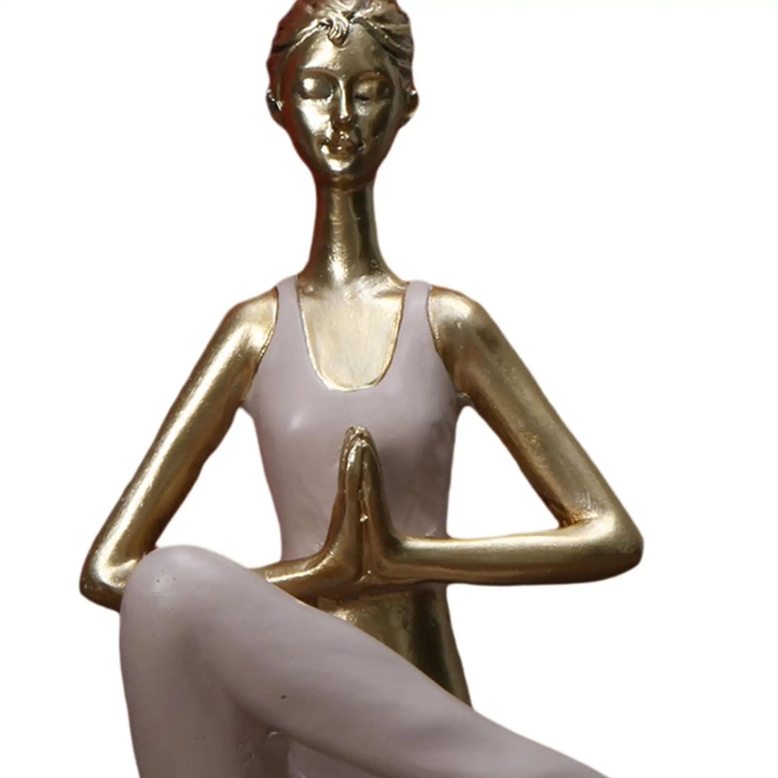 Yoga Statues Figurines Resin Crafts Ornament Yoga Girl Statue Yoga Sculpture for Desk Living Room Office Yoga Studio Shelf