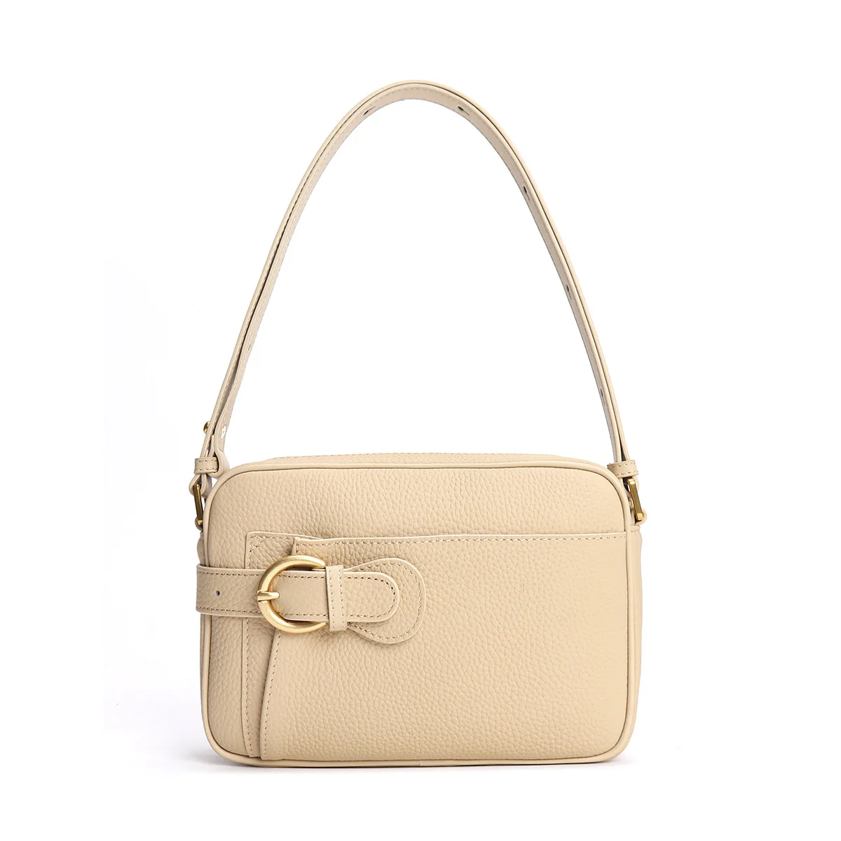 Fresh Sweet Korean Style Women's Shoulder Bag 2024 Genuine Cowhide Leather Ladies Handbag Leisure Original Design Cell Phone Bag