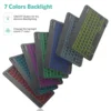 Hebrew/Russian/Spanish/Portuguese/Korean RGB Backlight Bluetooth Keyboard For IOS Android Windows iPad  Samsung Tablet Laptop 2