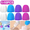 1-10pcs Silicone Toothpaste Cap Self-sealing Toothpaste Squeezer Toothpaste Pump Dispenser Tooth Paste Saver Bathroom Supplies 1